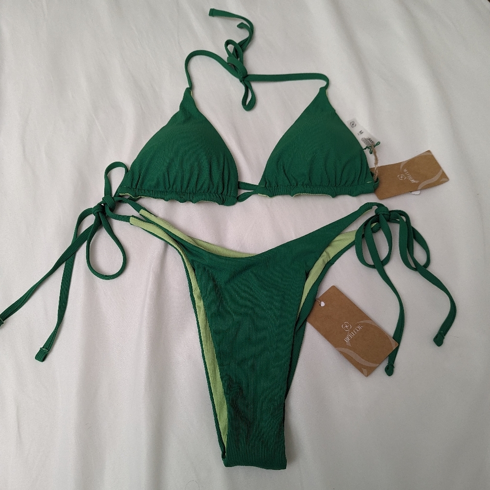 Joules Green Bikini Set
